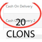20 клонов оплаты при доставке (cod) для oc2